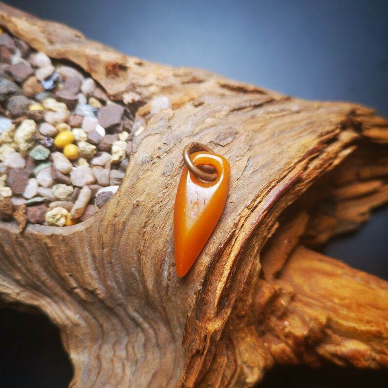 Yak Bone Carved Amulet Kila Dorje Phurba - Tibetan Buddhist amulet, detailed view