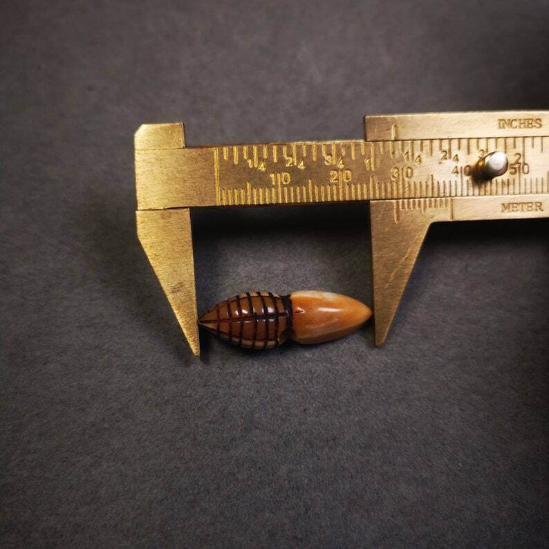 Yak Bone Carved Spacer Bead for Mala,Niang La TsaTsa Statue,Stupa Amulet - Tibetan tsa tsa mold, size reference