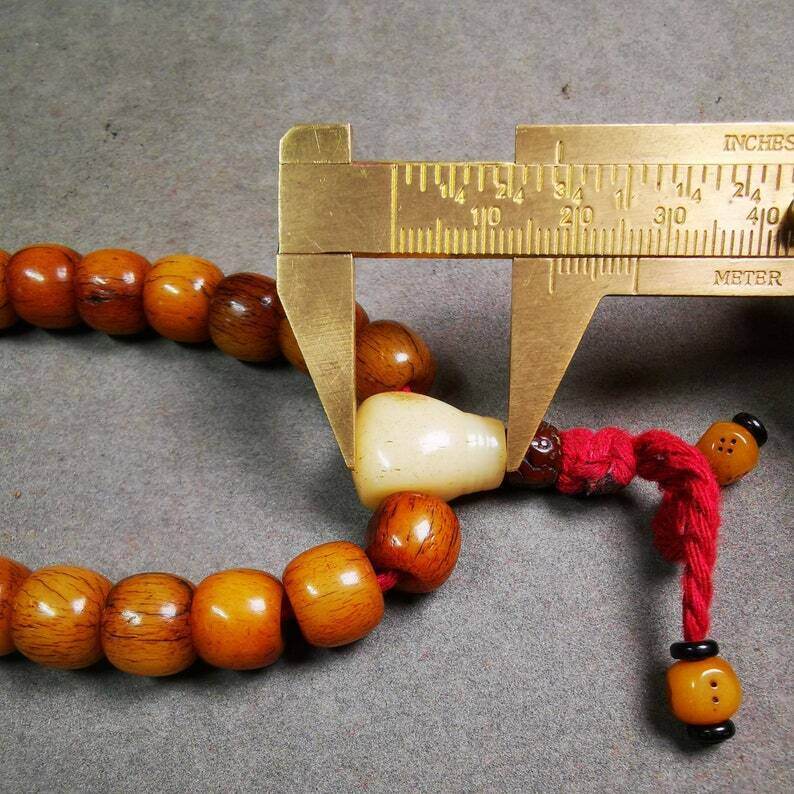 Wrist Mala Bracelet,11mm - Tibetan Buddhist mala beads, view 9