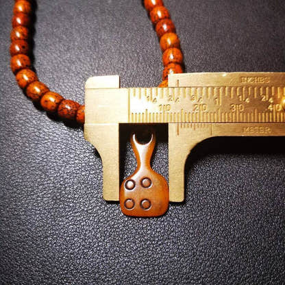 Yak Bone Carved Mantra Dot Prayer Bead Pendant,Bead Counter Clip Amulet for Mala - Tibetan Buddhist mala beads, view 9