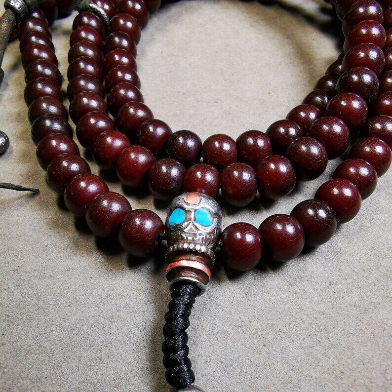 108 10mm Bodhi Root Mala 35.4"