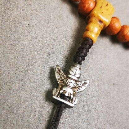 Amulet,Garuda Pendant,Prayer Bead,0.7" × 0.6"