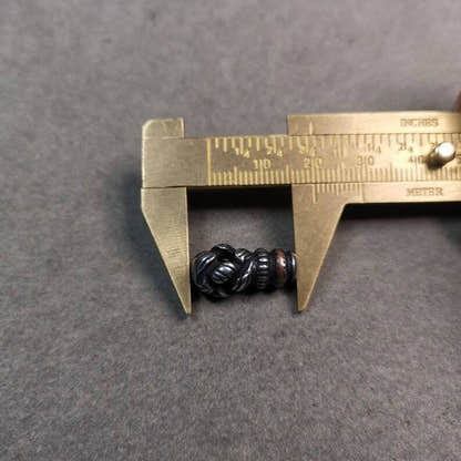 Lucky Knot T-drilled 3-Hole Bead for Prayer Bead,0.8" - Tibetan Buddhist art, view 9