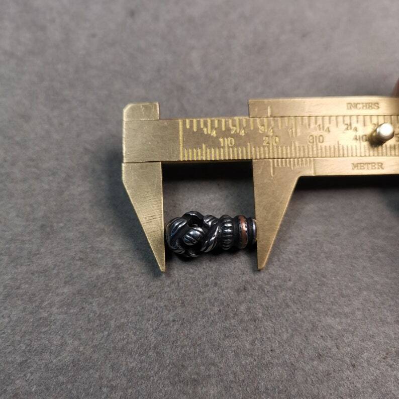 Lucky Knot T-drilled 3-Hole Bead for Prayer Bead,0.8" - Tibetan Buddhist art, view 9