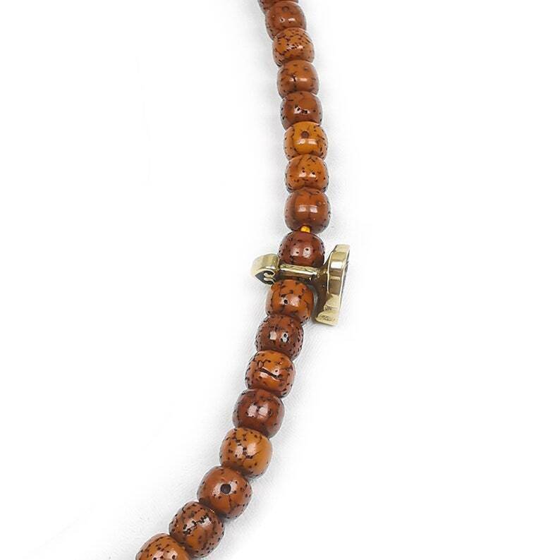 Mini Vajrasattva Tsa Tsa Mold Pendant - Tibetan Buddhist vajra, detailed view