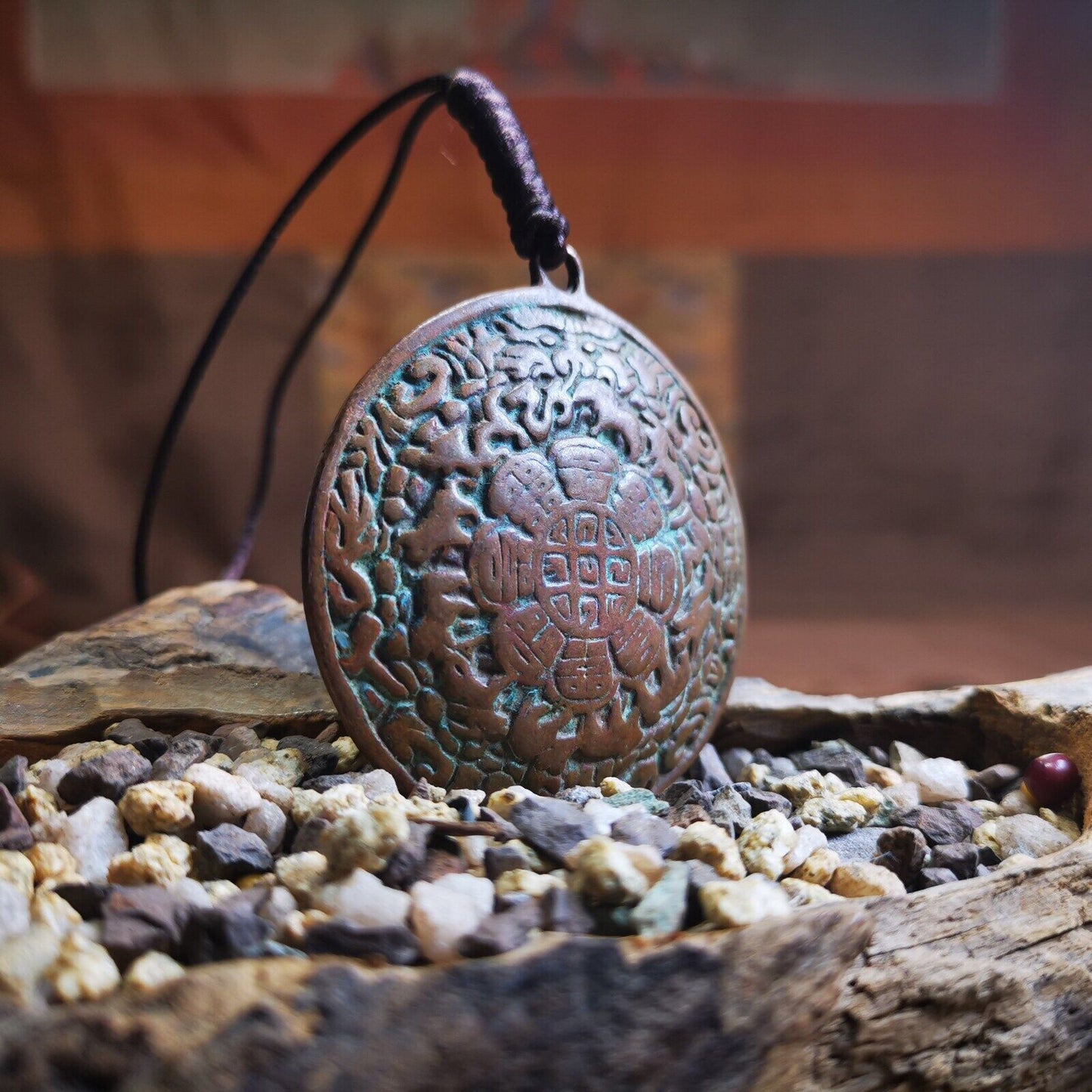 Buddhist Amulet,Melong Mirror,Calendar Badge,SIPAHO
