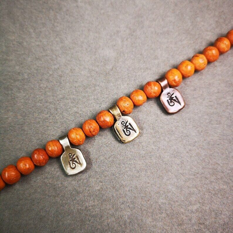 Buddhist Mala Counter Clip,OM Bum Counter Clip for Prayer Beads