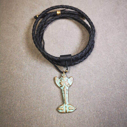 Buddhist Amulet Garuda,Garula,Golden-winged Bird Pendant - Tibetan Buddhist amulet, view 4