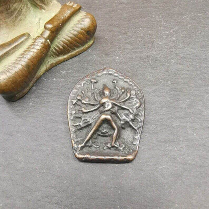 Buddhism Kalacakra-vajra Amulet Badge,60 years old - Gandhanra-ART