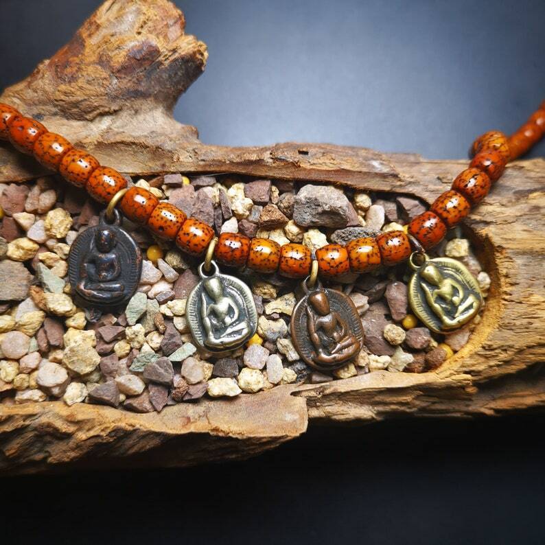 Amulet,Milarepa Pendant for Mala,Prayer Beads Accessories Gandhanra-ART
