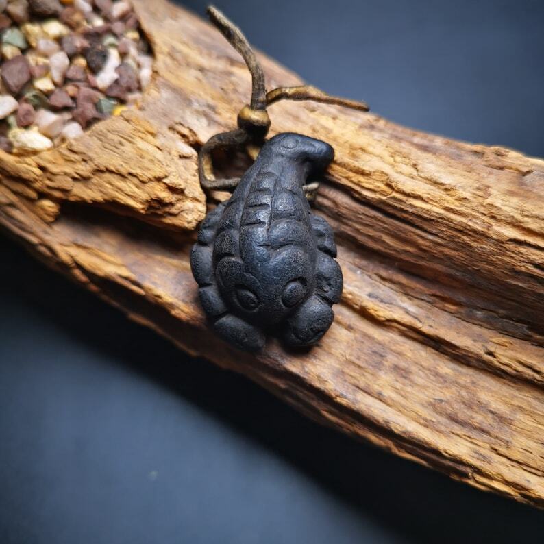 Tibetan Tsa Tsa Mold Statue, Scorpion Guru of Padmasambhava, Scorpion Totem