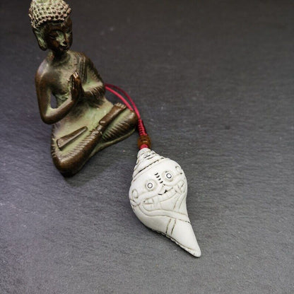 White Conch Shankha 2.28"×1.18"