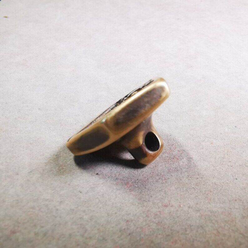 Statue Tsa Tsa Mold Amulet,Chenrezig,Copper Mould - Tibetan tsa tsa mold, size reference