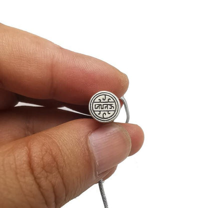 Lucky Charm of "Beautiful Tibet", Unique Silver Seal Amulet