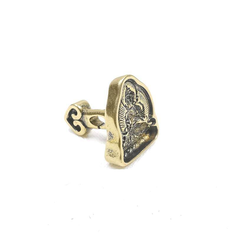 Mini Vajrasattva Tsa Tsa Mold Pendant - Tibetan Buddhist vajra, view 7