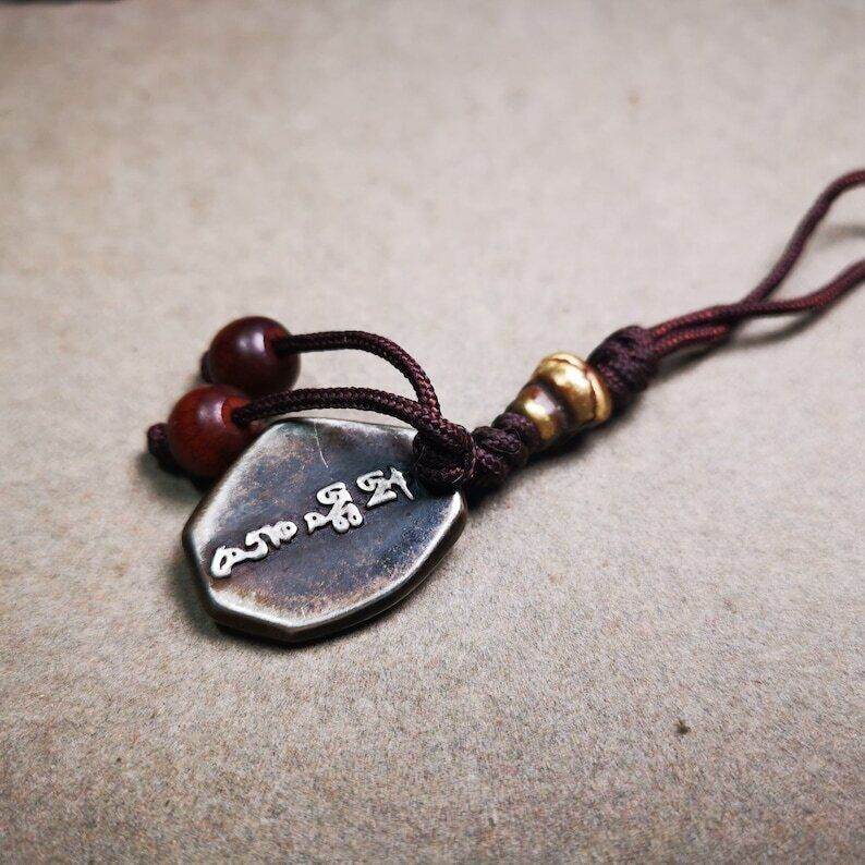 Drashi Lhamo,Zashi Lhamo Pendant - Tibetan Buddhist art, view 5