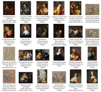 43 Painting Images by Gerard van Honthorst (Dutch, 1592 – 1656)