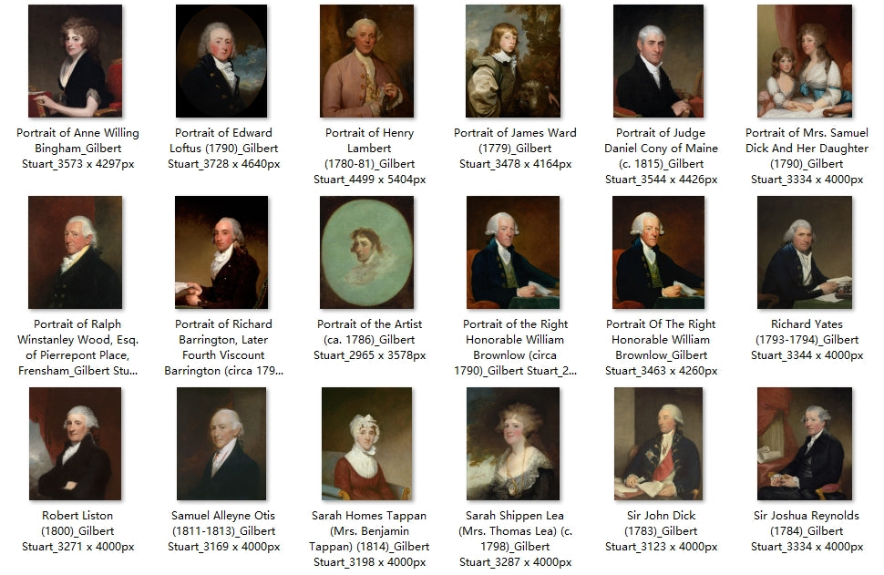 101 Painting Images by Gilbert Stuart (American, 1755-1828)