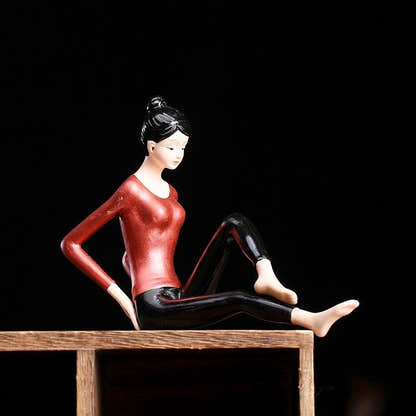 Ceramic Yoga Statues - Tibetan Buddhist statue, detailed view