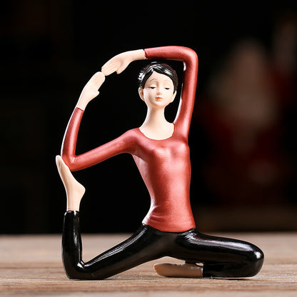 Ceramic Yoga Statues