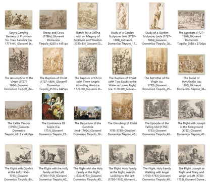 154 Painting Images by Giovanni Domenico Tiepolo (Italian, 1727-1804)