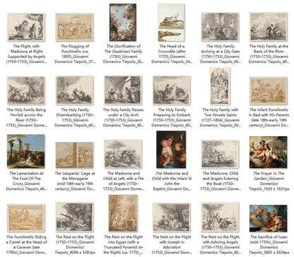 154 Painting Images by Giovanni Domenico Tiepolo Italian, 1727-1804 - Tibetan Buddhist thangka, view 6