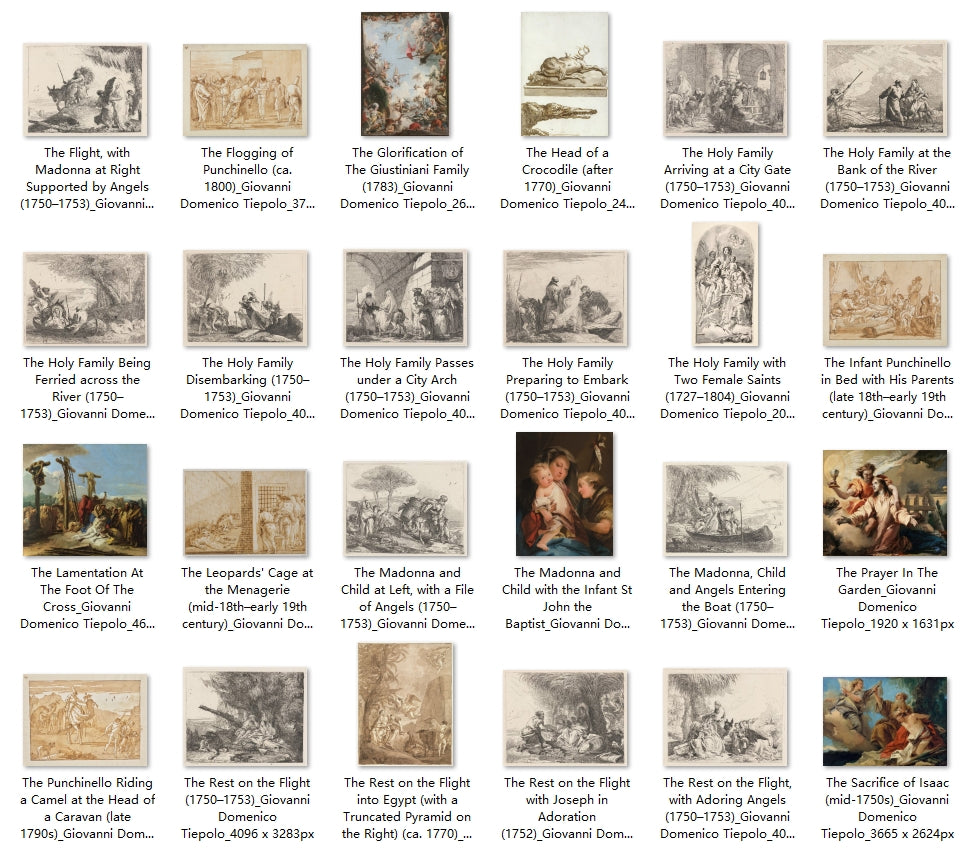 154 Painting Images by Giovanni Domenico Tiepolo (Italian, 1727-1804)