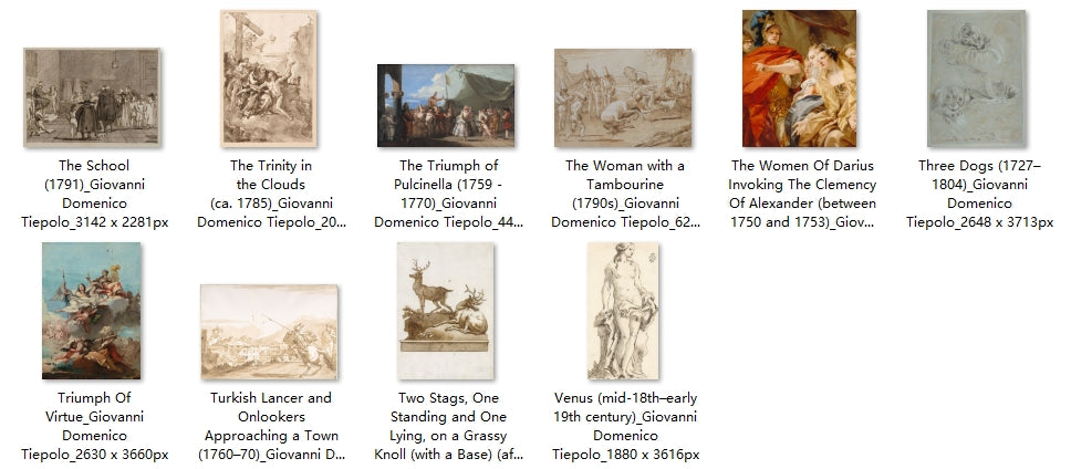 154 Painting Images by Giovanni Domenico Tiepolo (Italian, 1727-1804)