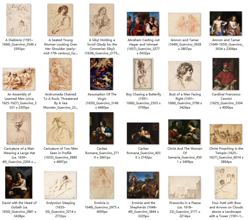 83 Painting Images by Guercino (Italian, 1591-1666)