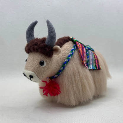 Wool Felt Yak Ornaments Gift, 3.54" - Tibetan Buddhist art, view 13