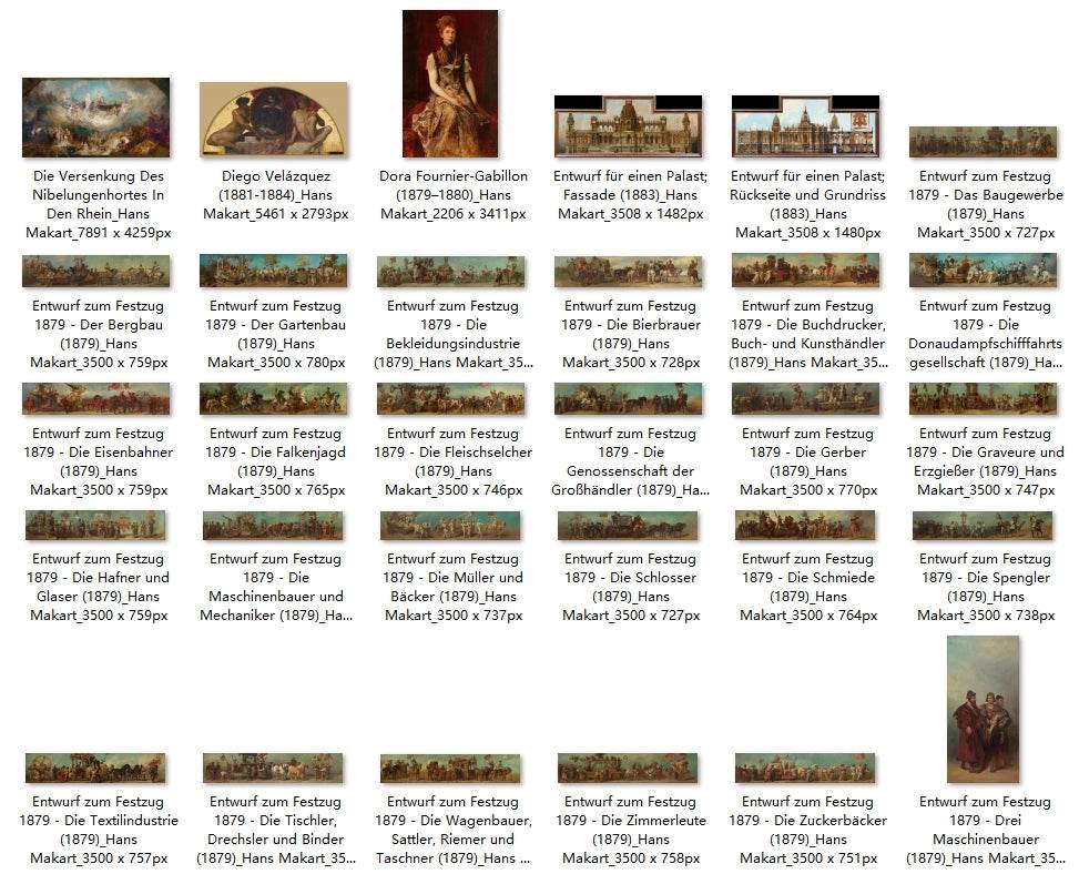 109 Painting Images by Hans Makart Austrian, 1840 - 1884 - Tibetan Buddhist thangka, detailed view