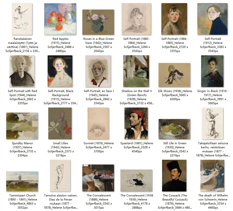 121 Painting Images by Helene Schjerfbeck (Finnish, 1862 – 1946)