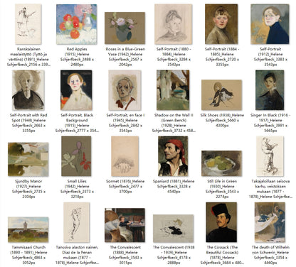 121 Painting Images by Helene Schjerfbeck (Finnish, 1862 – 1946)