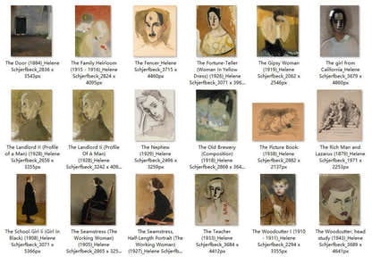 121 Painting Images by Helene Schjerfbeck Finnish, 1862 – 1946 - Tibetan Buddhist thangka, view 5