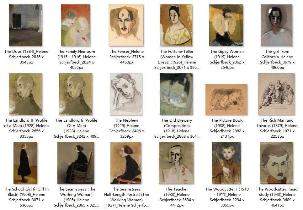 121 Painting Images by Helene Schjerfbeck Finnish, 1862 – 1946 - Tibetan Buddhist thangka, view 5