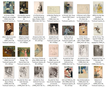 169 Painting Images by Henri de Toulouse-Lautrec (French, 1864-1901)