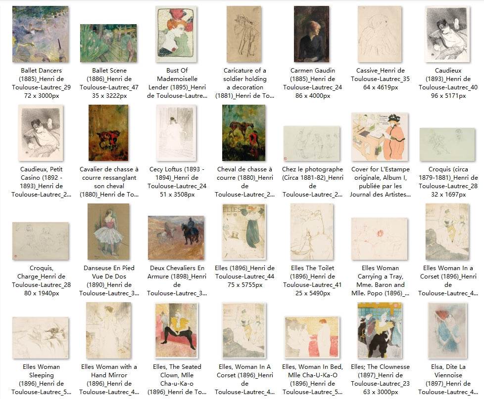 169 Painting Images by Henri de Toulouse-Lautrec French, 1864-1901 - Tibetan Buddhist thangka, detailed view