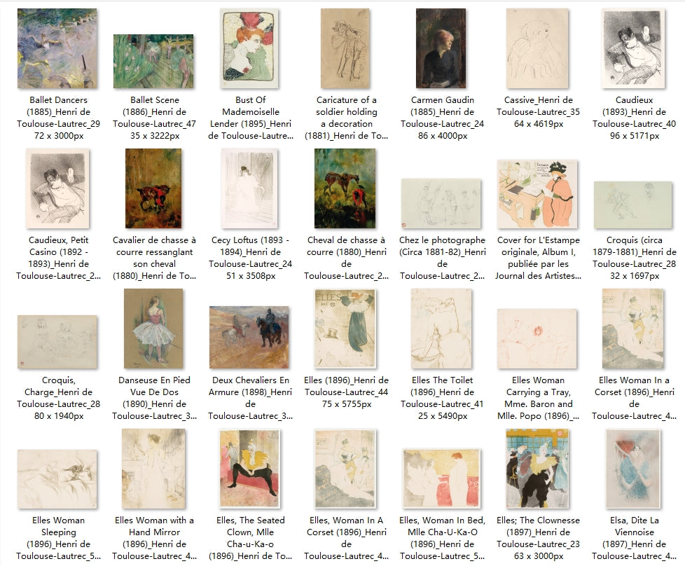 169 Painting Images by Henri de Toulouse-Lautrec (French, 1864-1901)