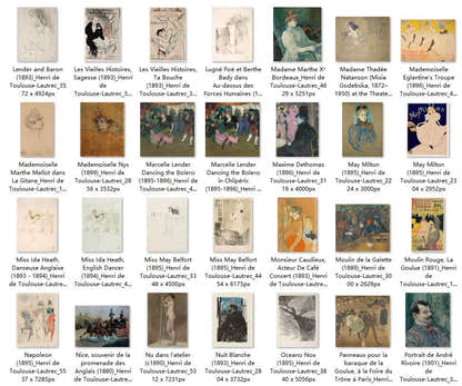 169 Painting Images by Henri de Toulouse-Lautrec French, 1864-1901 - Tibetan Buddhist thangka, view 4