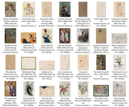169 Painting Images by Henri de Toulouse-Lautrec French, 1864-1901 - Tibetan Buddhist thangka, view 5