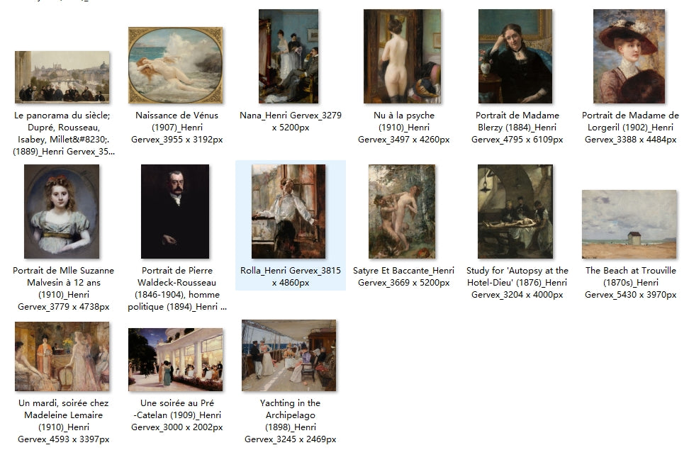 39 Painting Images by Henri Gervex (French, 1852-1929)