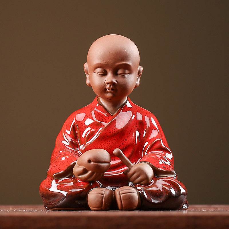 Purple Sand Meditation Buddha Statue - Tibetan Buddhist statue, view 6