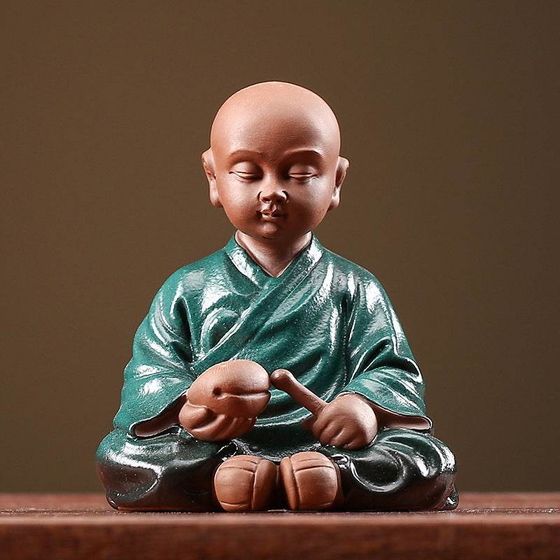 Purple Sand Meditation Buddha Statue - Tibetan Buddhist statue, view 7