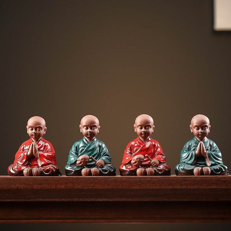 Purple Sand Meditation Buddha Statue - Gandhanra-ART