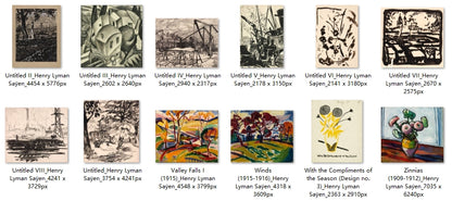 60 Painting Images by Henry Lyman Saÿen (American, 1875-1918)