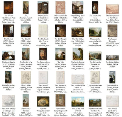 153 Painting Images by Hubert Robert French, 1733-1808 - Tibetan Buddhist thangka, view 4