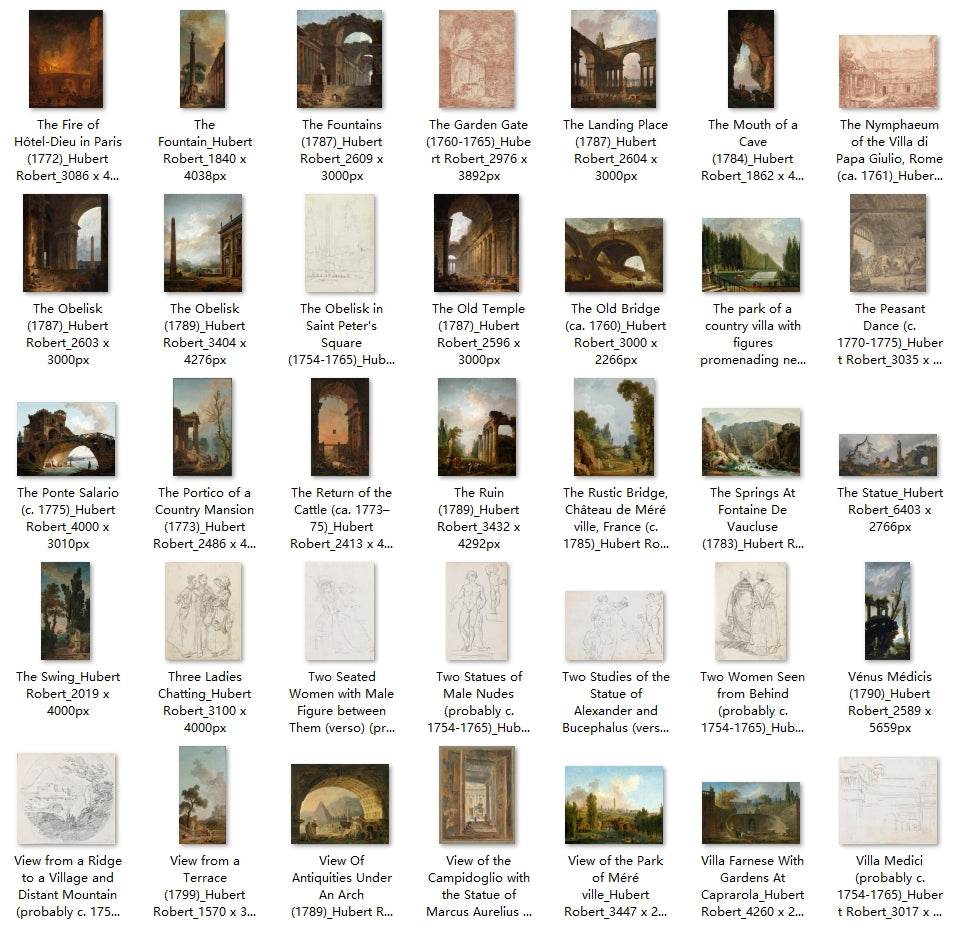 153 Painting Images by Hubert Robert French, 1733-1808 - Tibetan Buddhist thangka, view 4