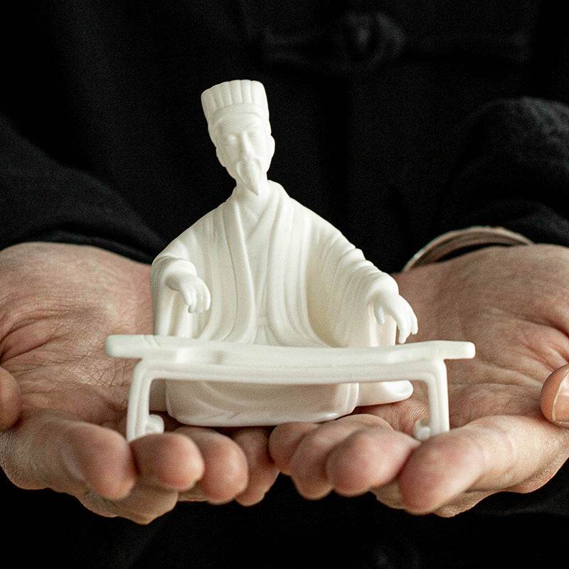 White Porcelain Buddha Statues - Tibetan Buddhist statue, view 4