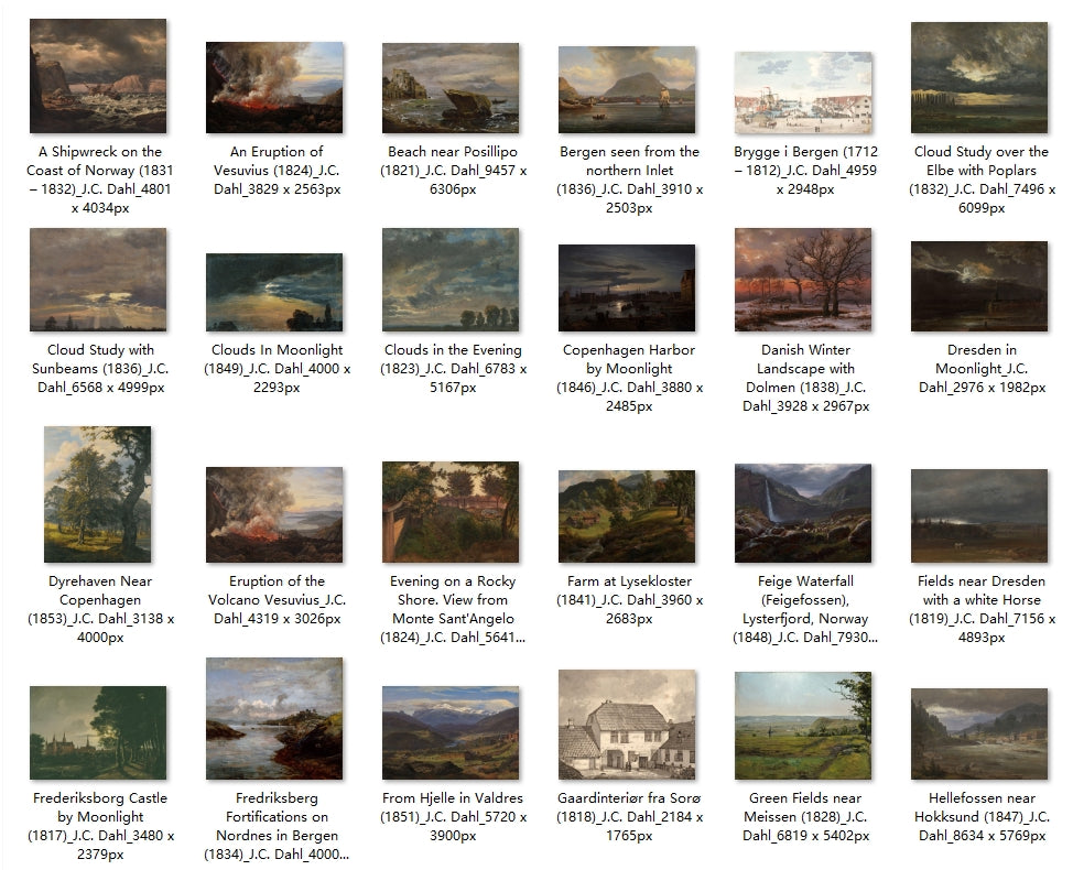 99 Painting Images by J.C. Dahl (Norwegian, 1788 – 1857)