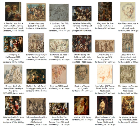 70 Painting Images by Jacob Jordaens (Flemish, 1593-1678)